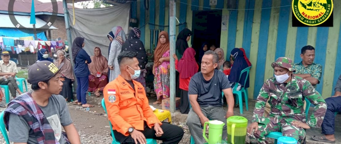 Rumah nelayan yang hilang di Luwu.