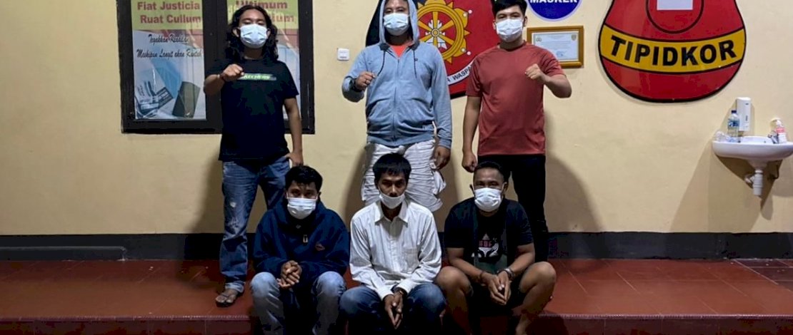 Proses penangkapan pelaku penganiayaan di Luwu.