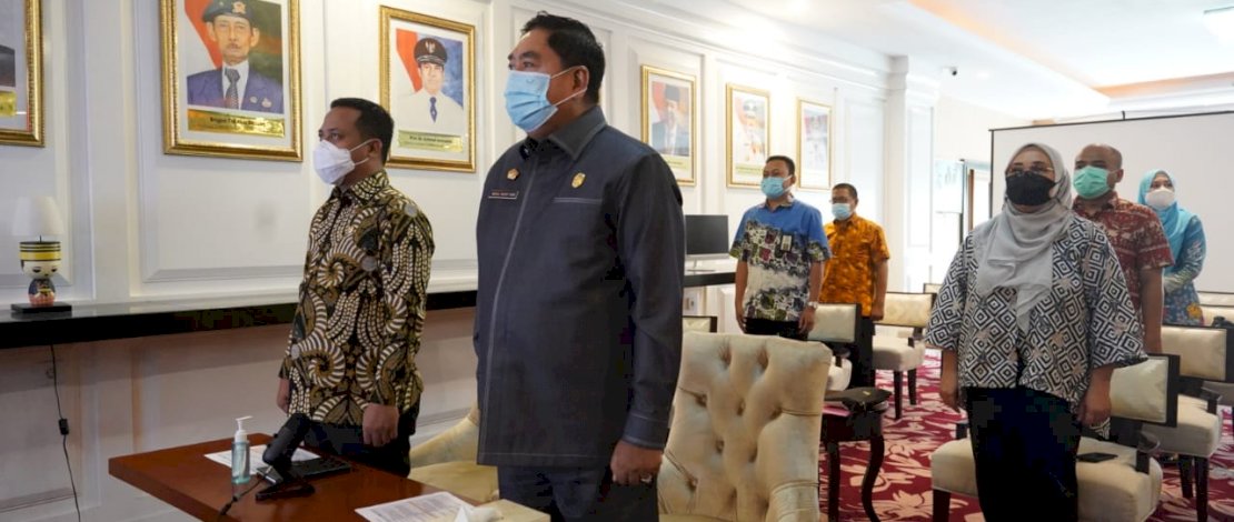 Rapat Dengan Menteri PPN, Sekprov dan Wagub Sulsel Dukung Arah Kebijakan Pemerintah Tahun 2022