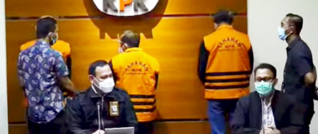 Ketua KPK, Firli Bahuri saat konferensi pers.