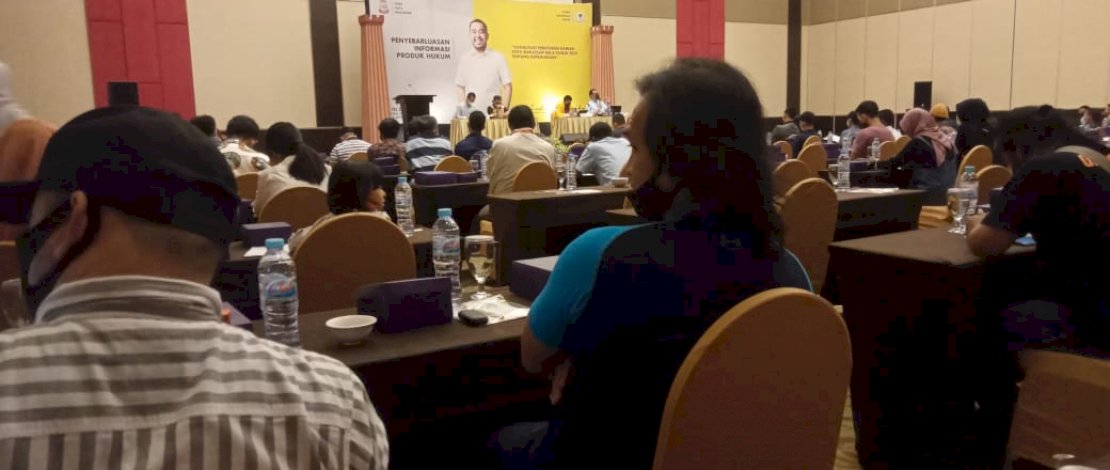 Sosialisasi Perda Kepemudaan oleh Andi Suharmika di Hotel Dalton, Minggu, 28 Februari 2021.