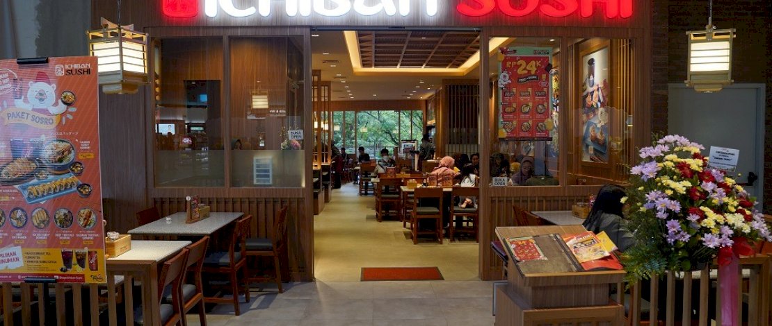 Ichiban Sushi memberikan promo buy one get one di bulan Maret ini. Pecinta kuliner Jepang bisa langsung berkunjung ke Ichiban Sushi Nipah.