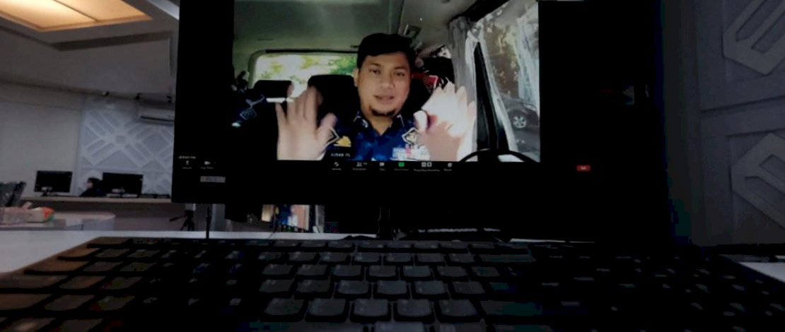 Suasana PQJI secara virtual Pemkab Gowa. 