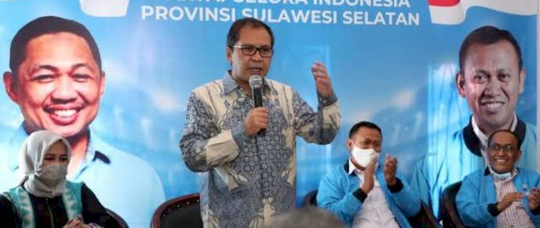 Danny Pomanto di acara Partai Gelora Sulsel.