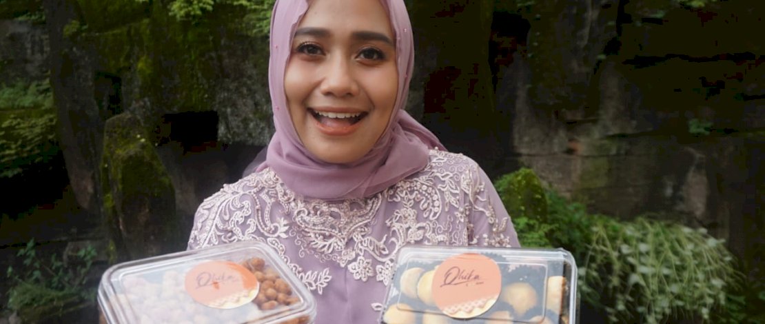 Owner Qhika Cookies, Juwita Pratiwi.