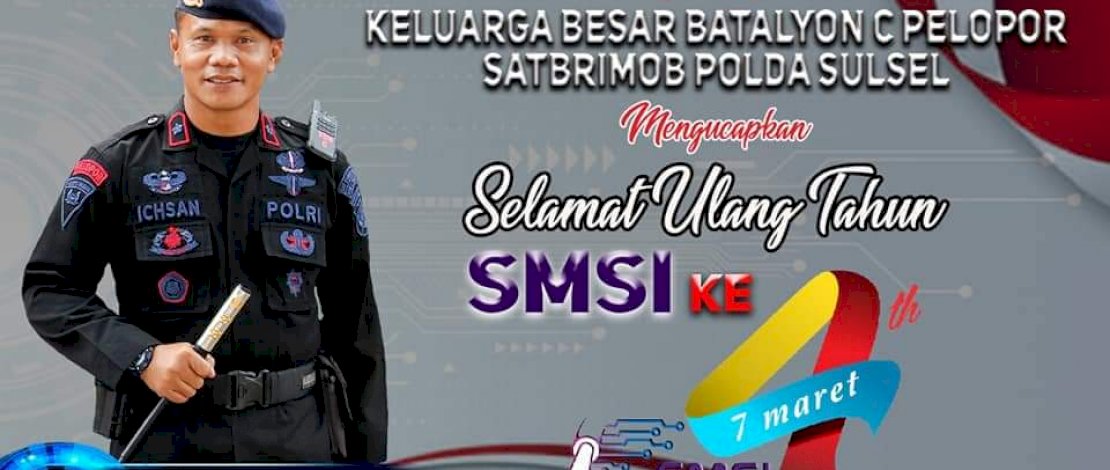 Beri Ucapan HUT ke 4 SMSI, ini Harapan Danyon C Pelopor 