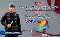 Beri Ucapan HUT ke 4 SMSI, ini Harapan Danyon C Pelopor 