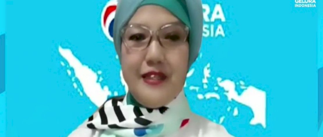 Ketua Bidang Perempuan DPN Partai Gelora Indonesia Ratih Sanggarwati saat melaunching "Ngrumpi Gelora".