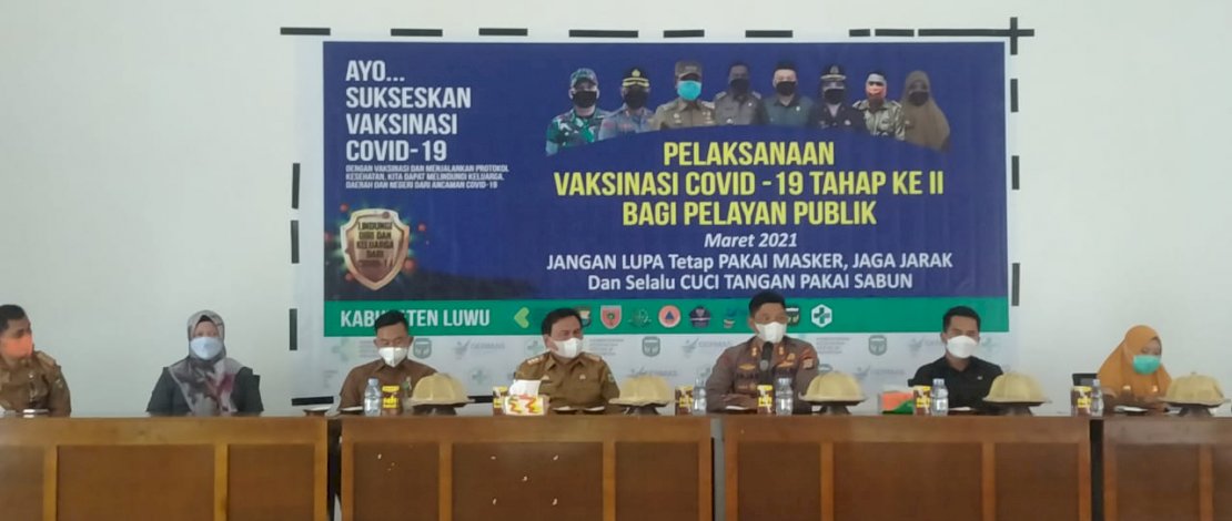 Sosialisasi vaksinasi Covid-19 tahap ke-2 di Luwu. Sosialisasi vaksinasi Covid-19 tahap ke-2 di Luwu.