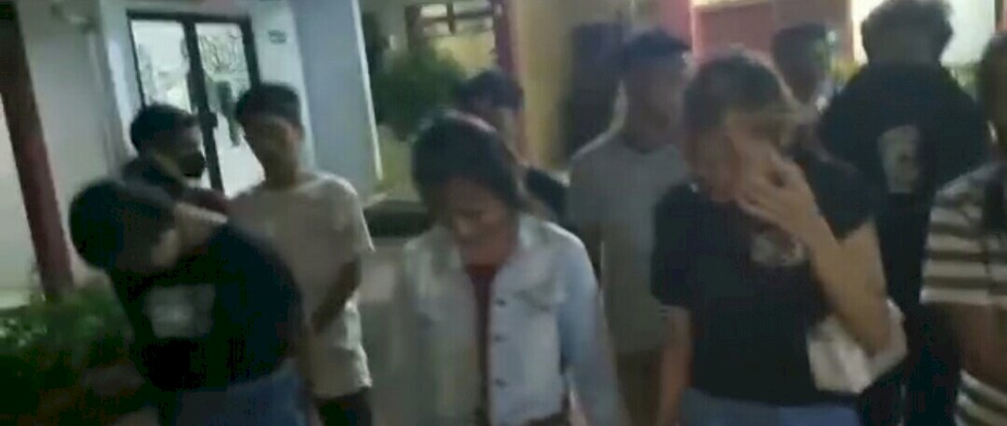 Gadis ABG yang diamankan semalam dari kamar sebuah hotel di Panakkukang, Makassar.