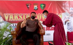 Dukung Program Vaksinasi , Batalyon C Pelopor Ikutkan 50 Personelnya