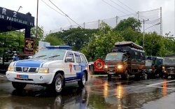 Gerak Cepat, Lantamal VI berangkatkan Prajurit Ke Lokasi Banjir Di Takalar