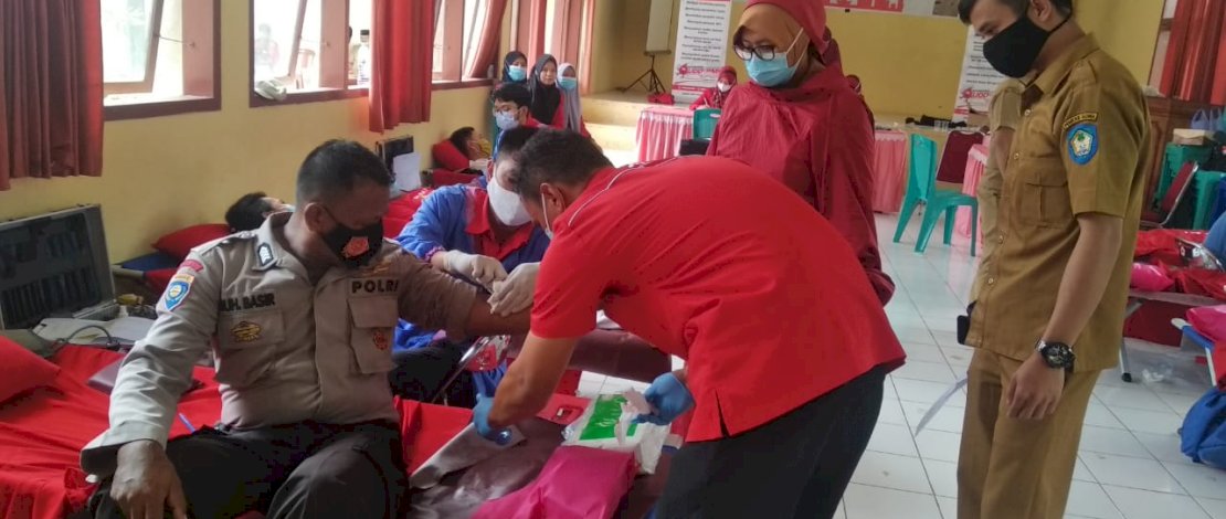 Polri dan ASN Gowa Sumbang 50 Kantong Darah