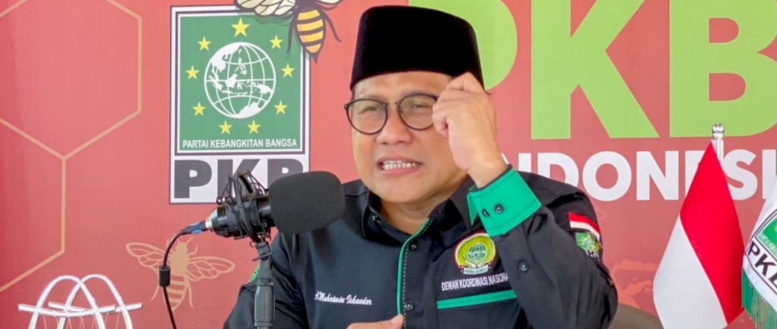 Muhaimin Iskandar saat membuka muscab PKB serentak.