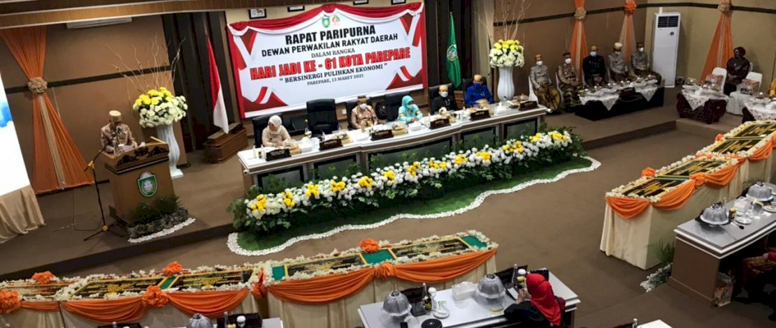 Suasana peringatan hari jadi ke-61 Kota Parepare.