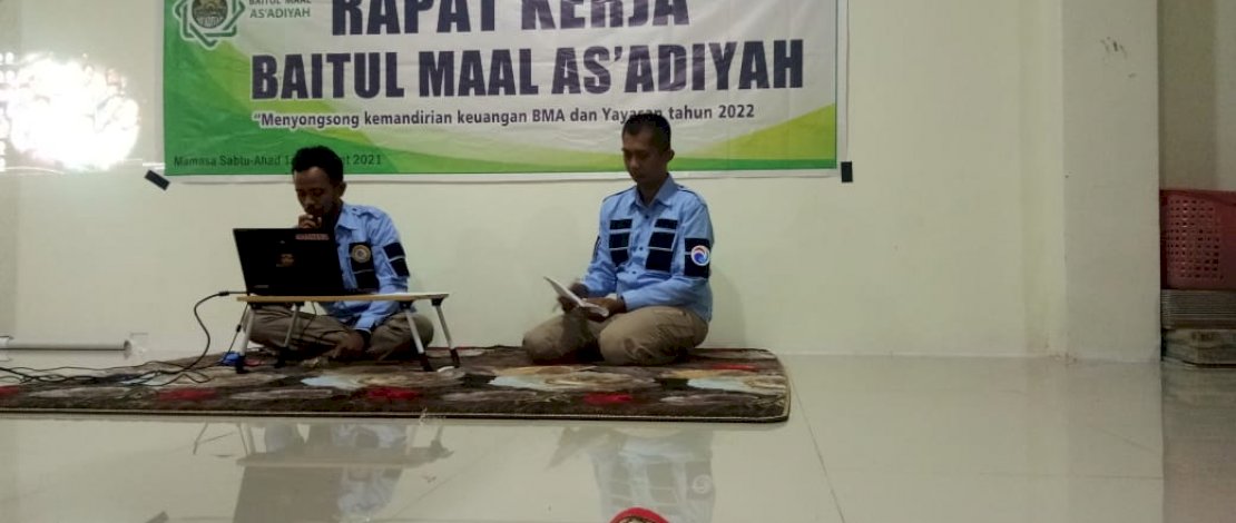 Suasana rapat kerja Baitul Maal As'adiyah.