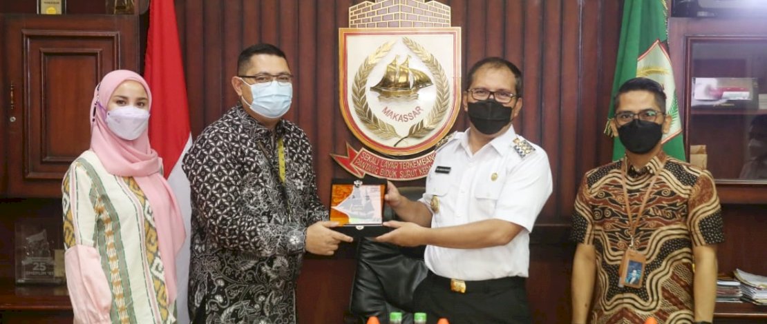 Kunjungan Pegadaian Makassar ke Balaikota Makassar.