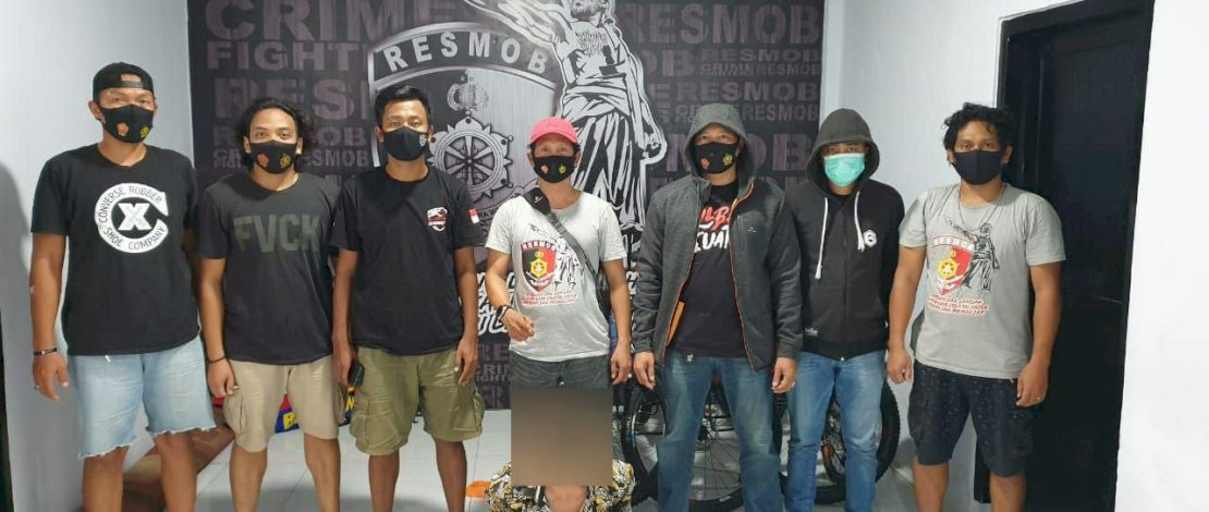 Pelaku pencurian sepeda motor dibekuk Resmob Satreskrim Polres Pinrang.