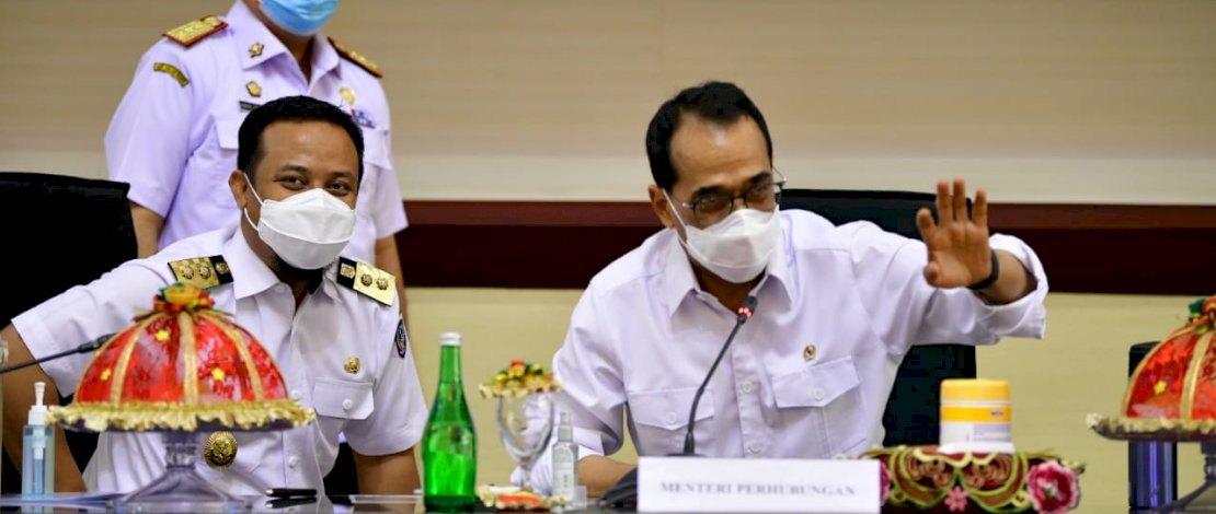 Rapat Bersama Menteri Budi Karya Sumadi, Plt Gubernur Sulsel Komitmen Tuntaskan Proyek Kereta Api