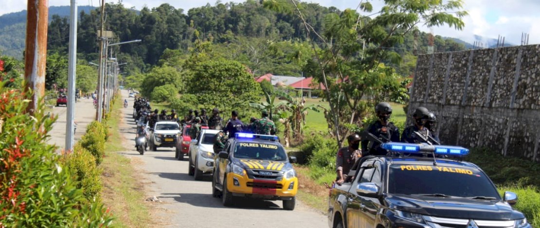 Jelang Putusan PHPU di MK, Brimob Sulsel Ikut Amankan Wilayah Kabupaten Yalimo Papua