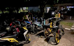 Bubarkan Balap Liar, Satlantas Polres Pinrang Amankan 21 Sepeda Motor
