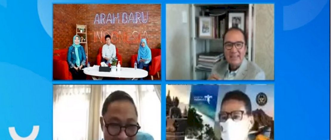 Webinar 'Scale Up Industri Kreatif' yang diselenggarakan YES Preneur Bidang UMKM Partai Gelora Indonesia di Jakarta, Minggu (21/3/2021).