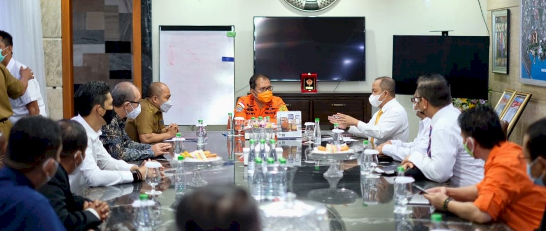 PHRI Sulsel bertemu Wali Kota Makassar, Moh Ramdhan Pomanto di Jl Amirullah, Makassar.