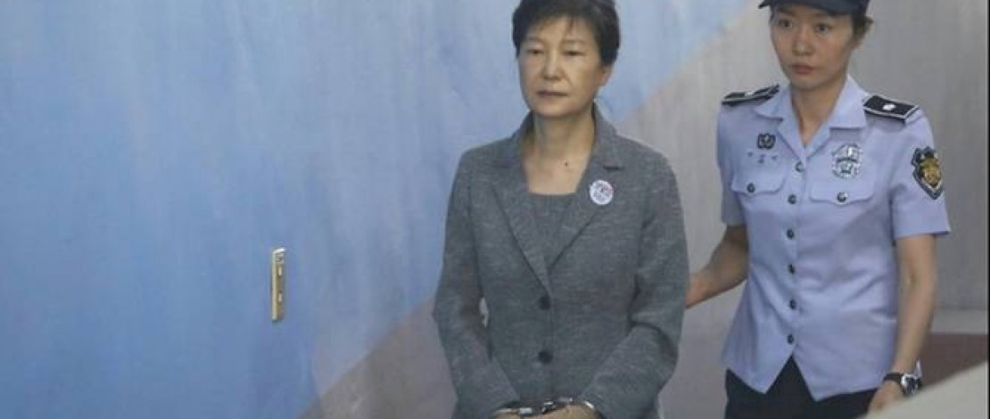 Mantan pemimpin Korea Selatan Park Geun-hye di pengadilan di Seoul 2017. (Foto: AFP / Kim Hong-ji)
