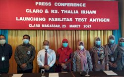 Claro Makassar dan RS Thalia Irham Sediakan Layanan Rapid Test Antigen