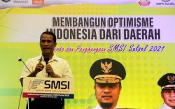 Dihadapan Para Media Siber Indonesia, Amran Sulaiman Bicara Soal Optimisme Membangun Negeri 