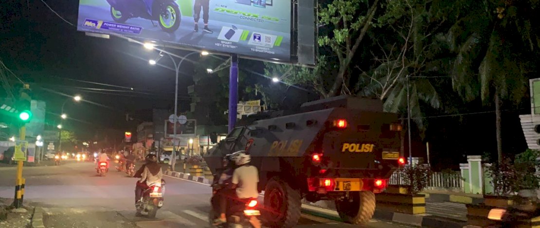 Pasca Ledakan Di Depan Gereja Katedral Makassar ,Brimob Bone Intensifkan Patroli 