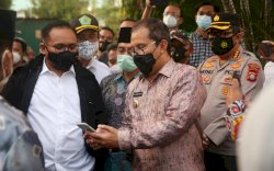 Danny Pomanto Dampingi Menteri Agama Tinjau Lokasi Bom Bunuh Diri