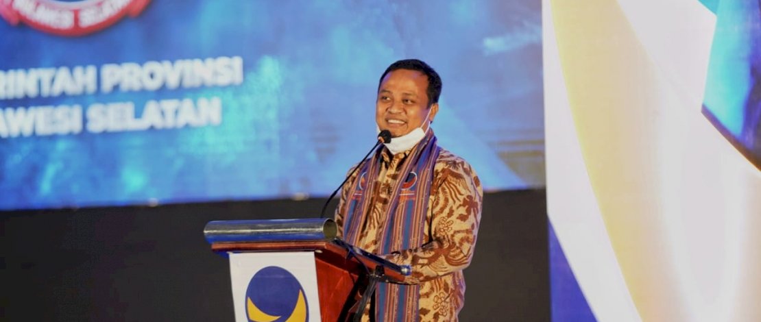 Rakorwil NasDem Sulsel, Plt Gubernur Ajak Bangun Sulsel untuk Kesejahteraan Masyarakat