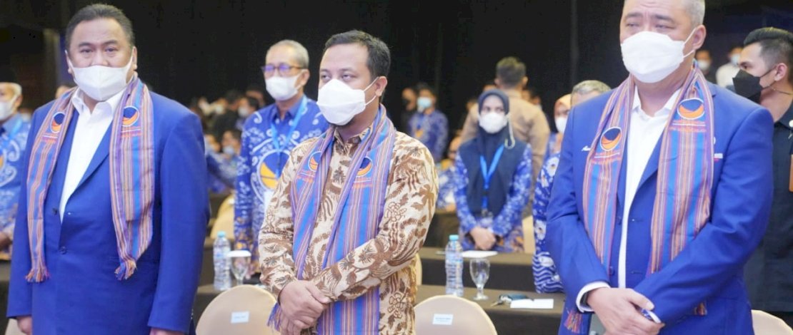 Rakorwil NasDem Sulsel, Plt Gubernur Ajak Bangun Sulsel untuk Kesejahteraan Masyarakat
