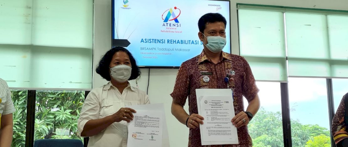 Balai Anak Toddopuli Makassar Teken Kerjasama Penanganan NAPZA dengan BNN Baddoka Makassar