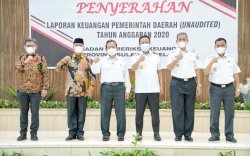 Plt Gubernur Serahkan Laporan Keuangan Pemprov ke BPK RI