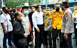 Didampingi TP, Azis Syamsuddin Kunjungi Lokasi Ledakan Bom Bunuh Diri di Makassar