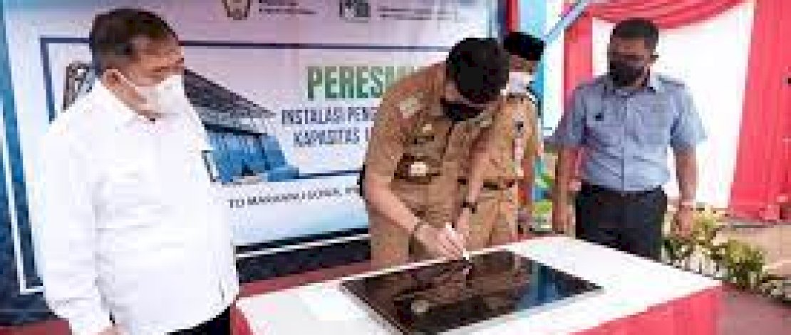 Resmikan IPA PDAM Berkapasitas 100 Liter, Adnan Harap Semakin Genjot Investasi