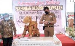 Gedung Perawatan RSUD Syekh Yusuf Diresmikan, Ditargetkan Beroperasi di Tahun 2022