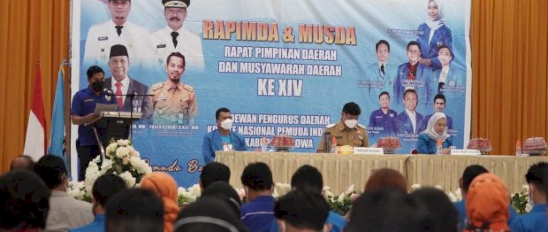 Hadiri Musda KNPI Gowa, Bupati Adnan: Pemuda Masa Depan Bangsa