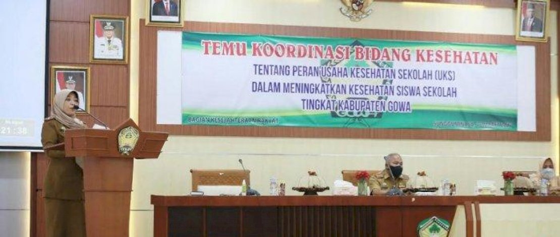 Pemkab Gowa Dorong Peran UKS Tingkatkan Kesehatan Siswa di Pandemi Covid-19