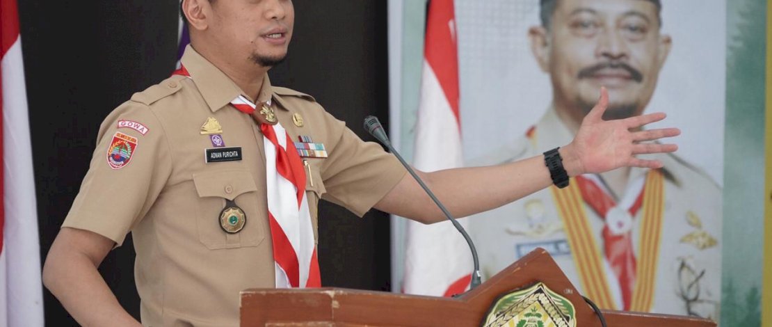 Adnan Motivasi Ratusan Anggota Pramuka Terkait Kepemudaan 