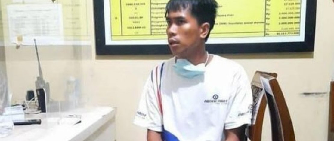 Dodi Anggara, pelaku penikaman terhadap seorang anggota TNI hingga tewas.