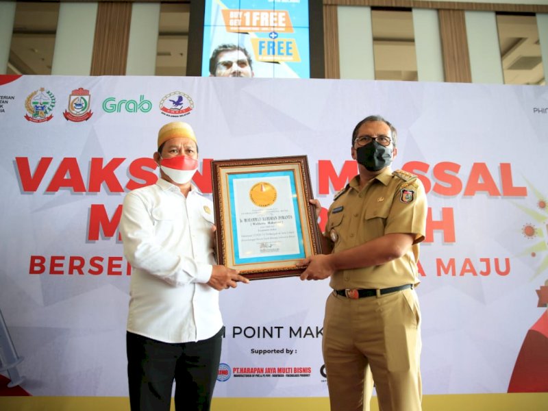 Festival Vaksinasi Makassar Cetak Rekor Terbanyak Di Indonesia 