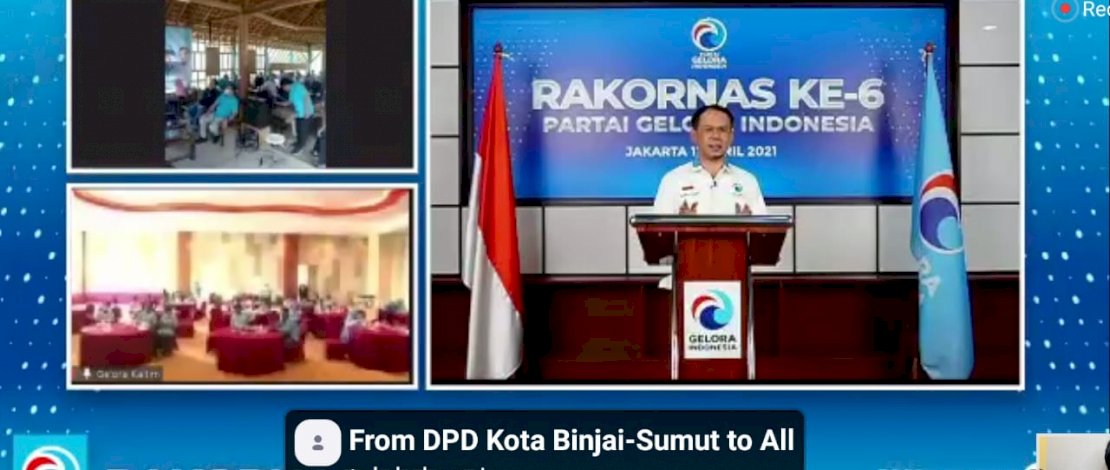 Partai Gelora melaunching Gelora TV.