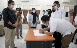 Wakil Bupati Luwu Utara Lantik Pengurus AMUNISI Luwu Utara Periode 2021 - 2024