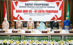 Ketua DPRD Parepare Tampil Mengesankan di Rapat Paripurna HUT Kota ke-61