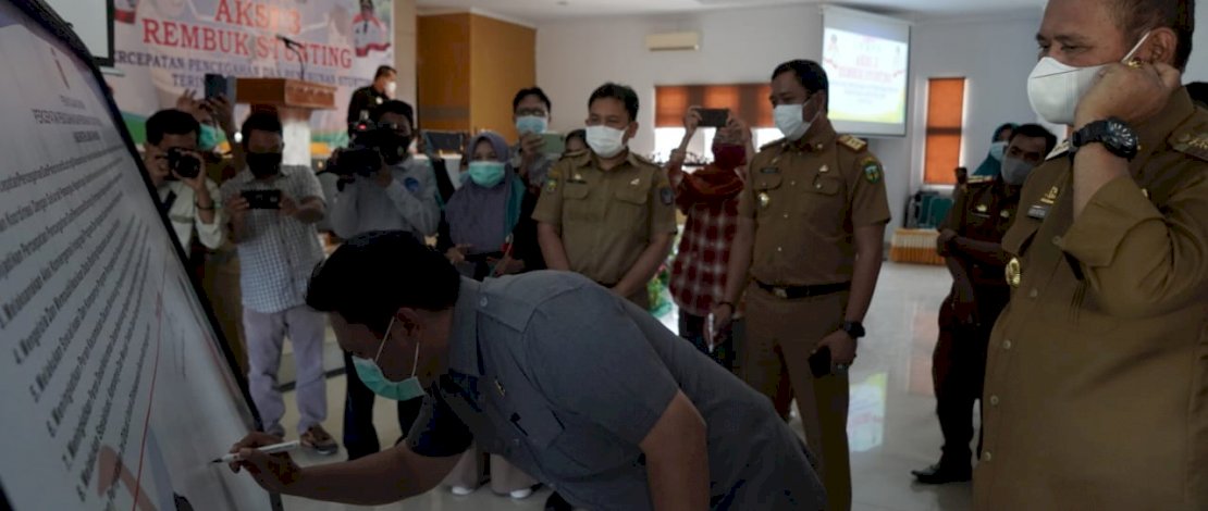 Rembuk Stunting Terintegrasi, Bupati Basmin Minta Ibu Menyusui Beri ASI Eksklusif Pada Bayinya