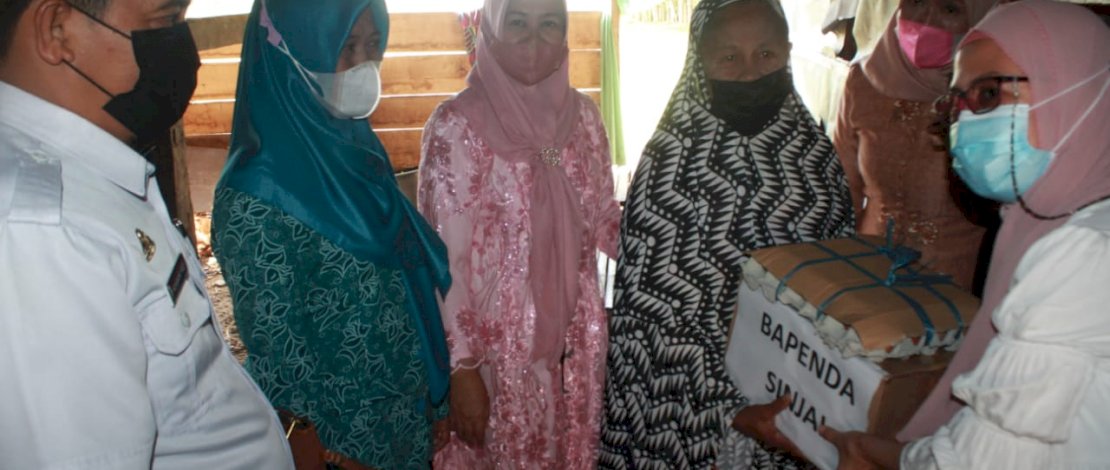 Wabup Sinjai, Andi Kartini Ottong saat berkunjung ke Desa Samataring, Sinjai Timur.