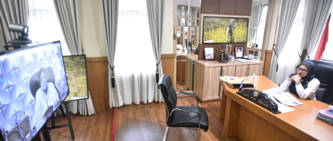 Di Hadapan Menteri Sosial Tri Rismaharini, Bupati Indah Perkenalkan Inovasi Getar Dilan